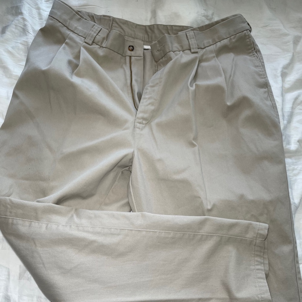 George Foreman Men’s Pleated Khakis.
